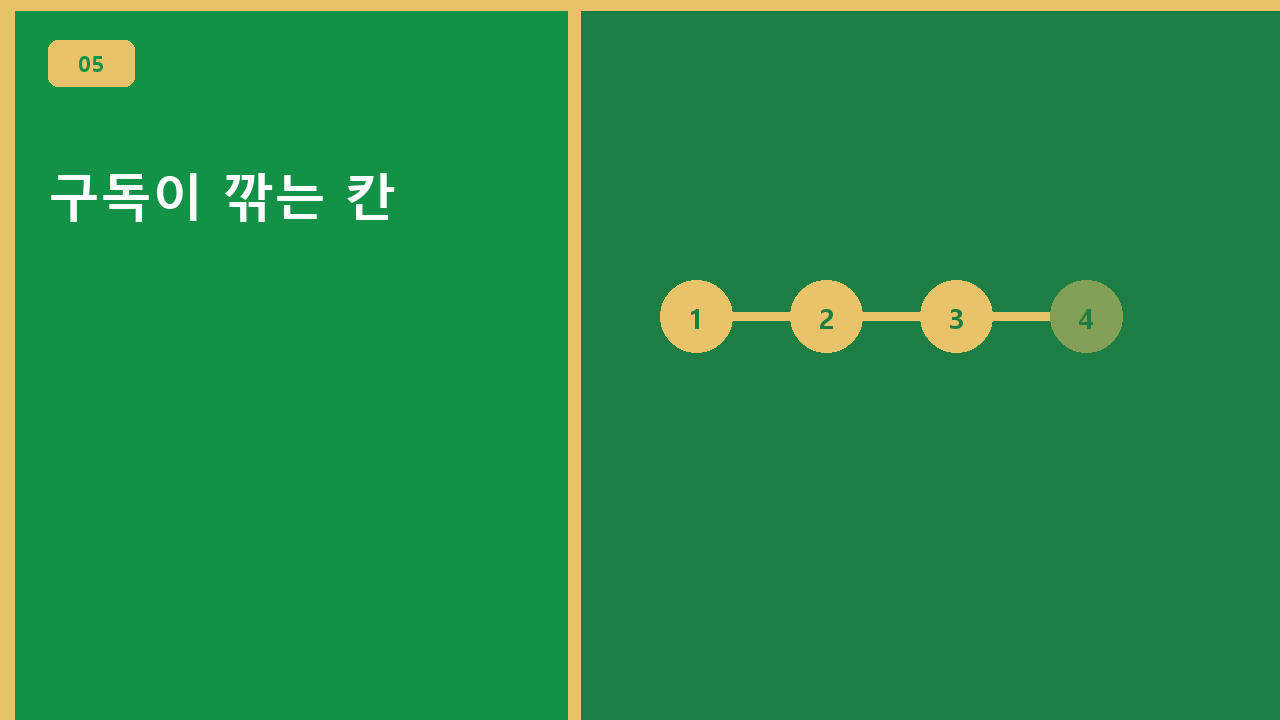 구독이 깎는 칸